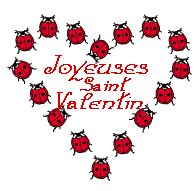 Gif animé joyeuse Saint Valentin coccinelles